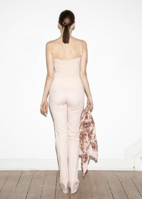 Tank Top mit Tattoospitze in peach-rosé Tank Top mit Tattoospitze in peach-rosé