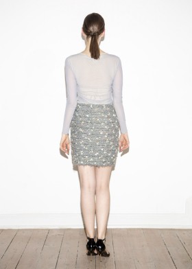 Short Tweed Skirt, grey Short Tweed Skirt, grey