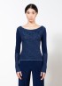 Heringbone knitted shirt