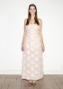 Fringed jacquard dress, rose