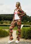 Slim Pants, floraler Print