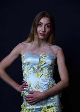 Butterfly Dress, light green