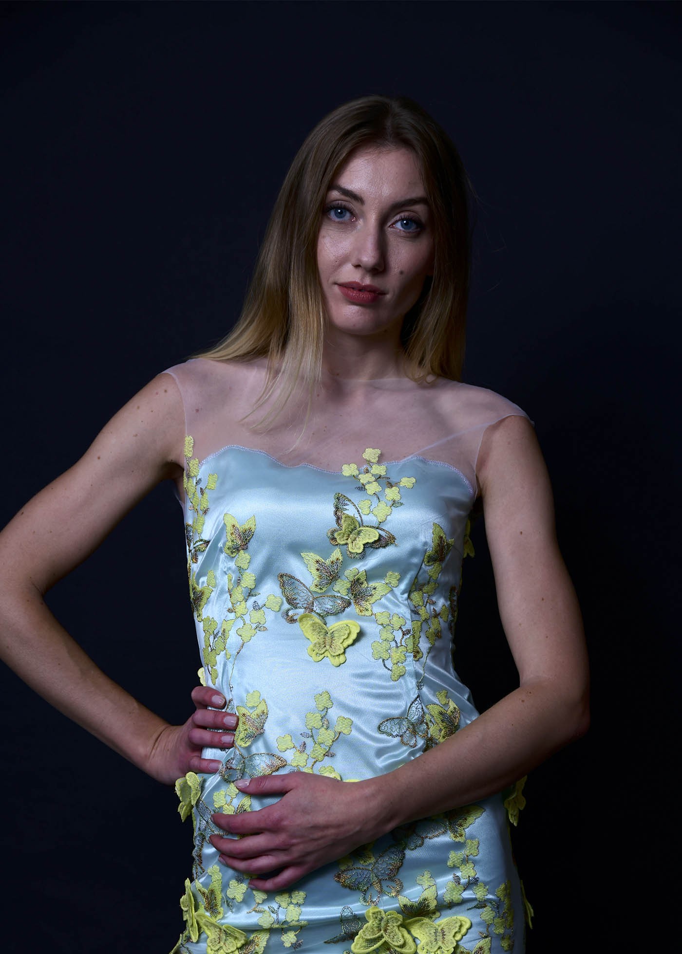 Schmetterlingskleid, lindgrün