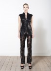 Camouflage sequin jumpsuit