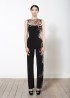 Jumpsuit mit Blüten-Spitzen-Cutouts