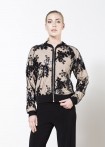 Lace bomber jacket