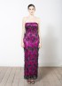 Fringe Lace Bustier Dress
