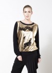 Sweater mit Paillettenfront