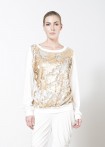 Jumper with sequin front